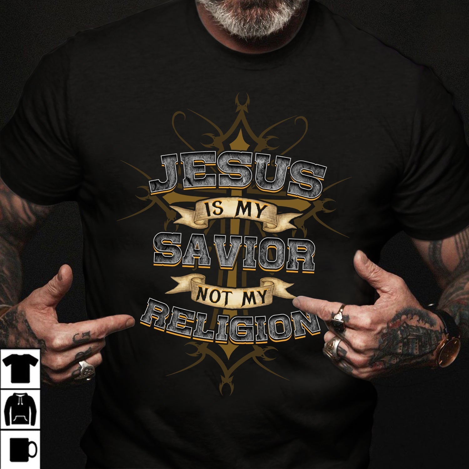 The amazing cross, Jesus is my savior, Not my religion – Jesus T Shirt