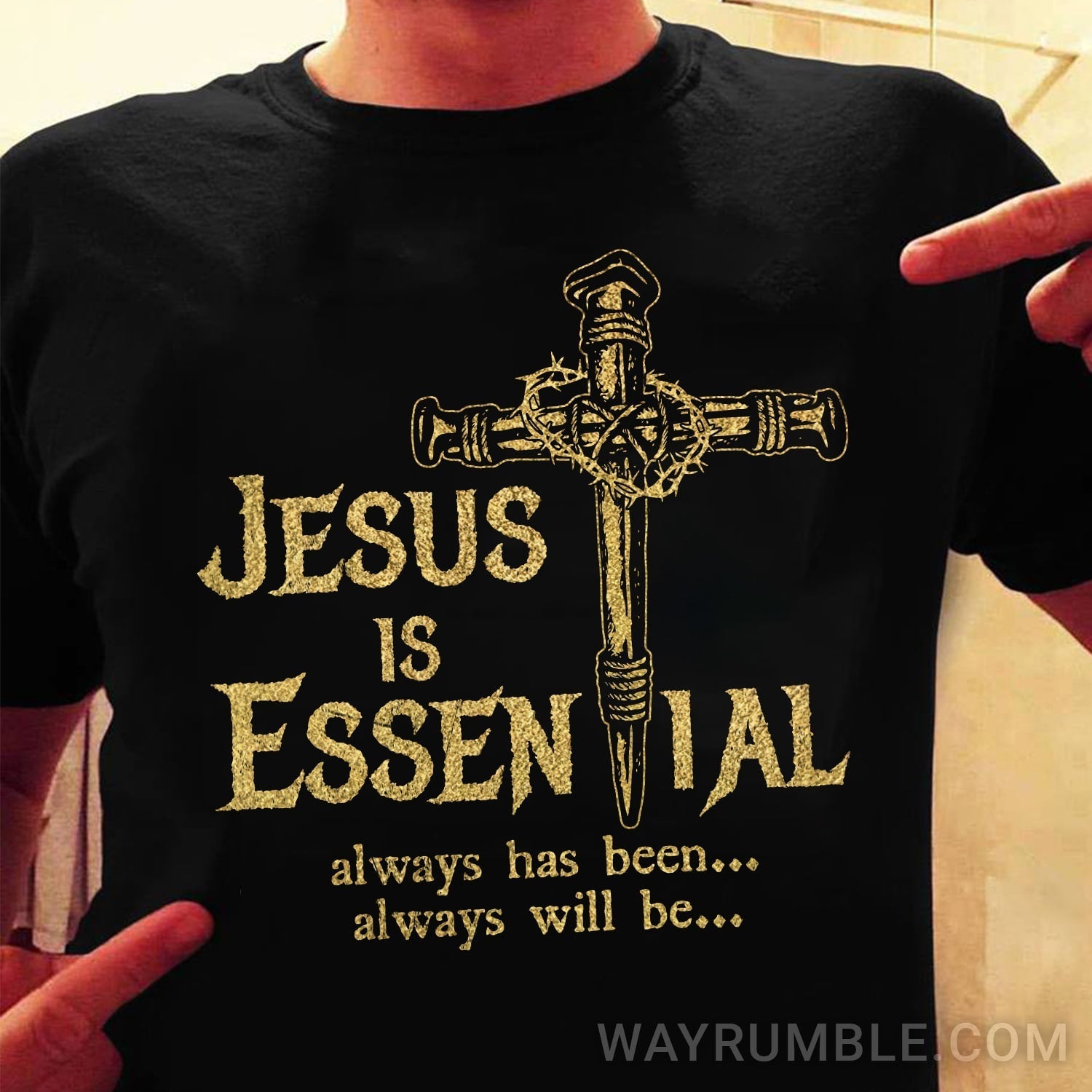 The cross, Jesus is essential – Jesus T Shirt