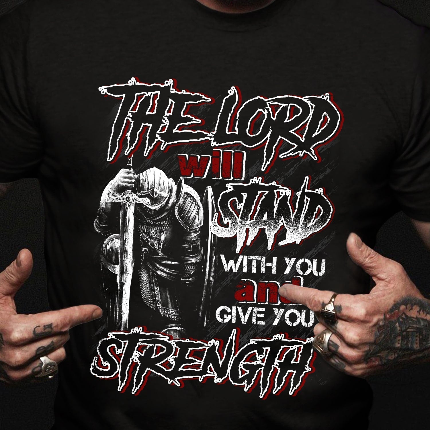 Jesus- The lord will stand with you – T Shirt