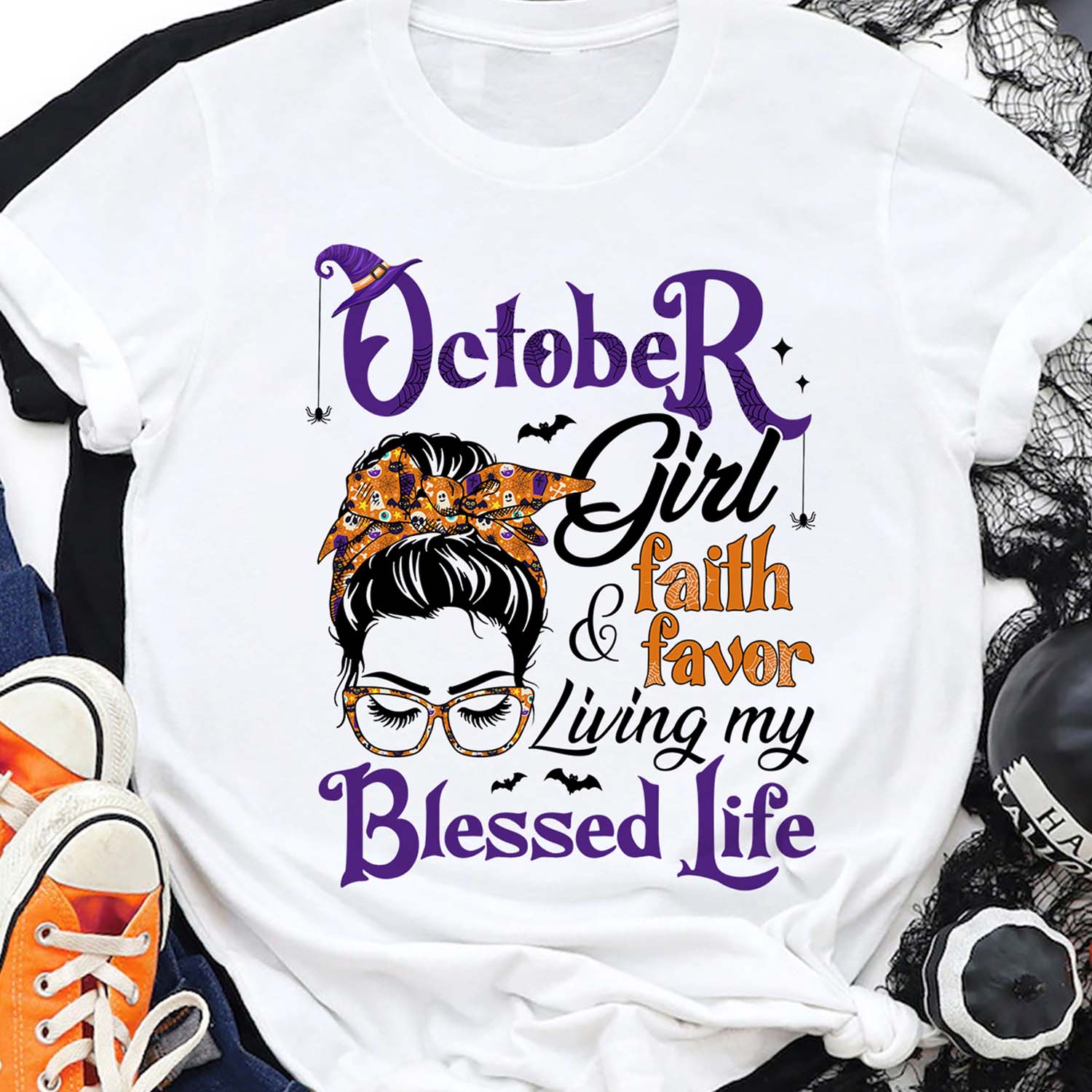 October girl – Living my best life T Shirt