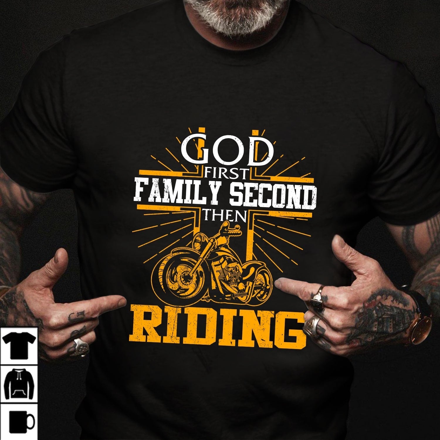 Riding – God first Family second then Riding – T Shirt