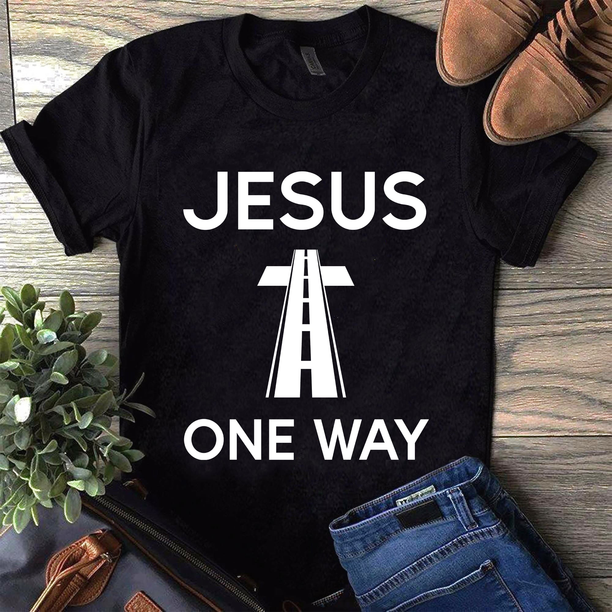 The path – Jesus one way – Jesus T Shirt